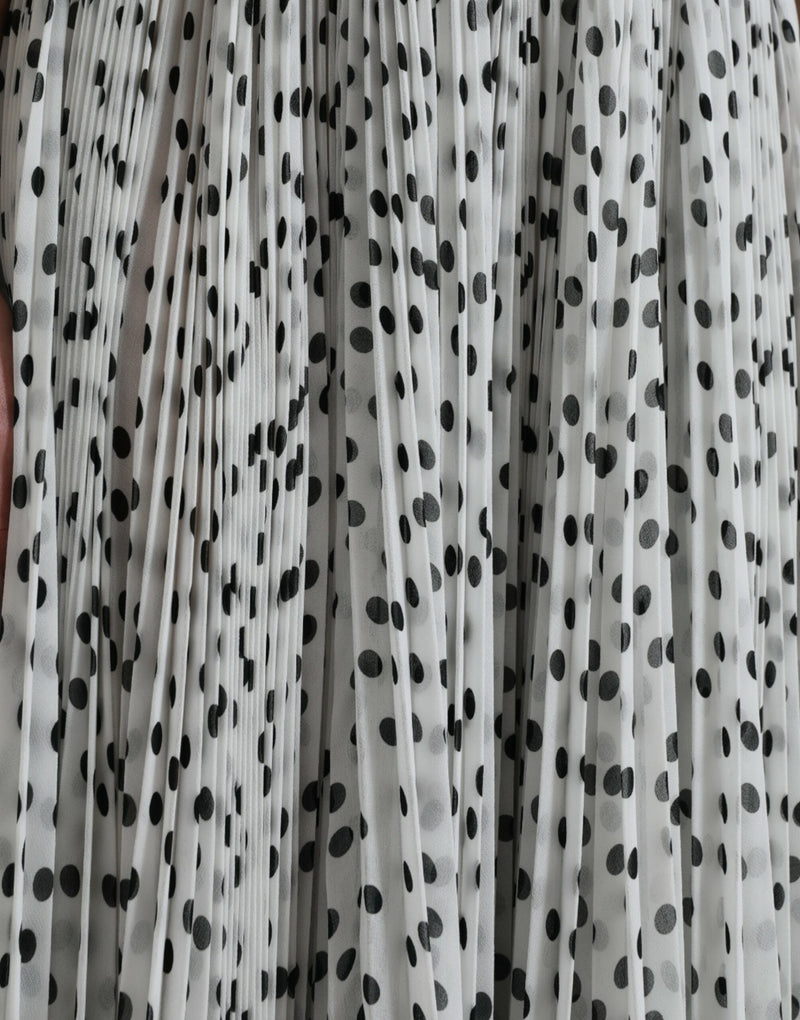 Elegantes Polka -Punkte Maxi -Kleid