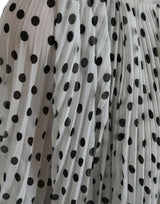 Elegantes Polka -Punkte Maxi -Kleid