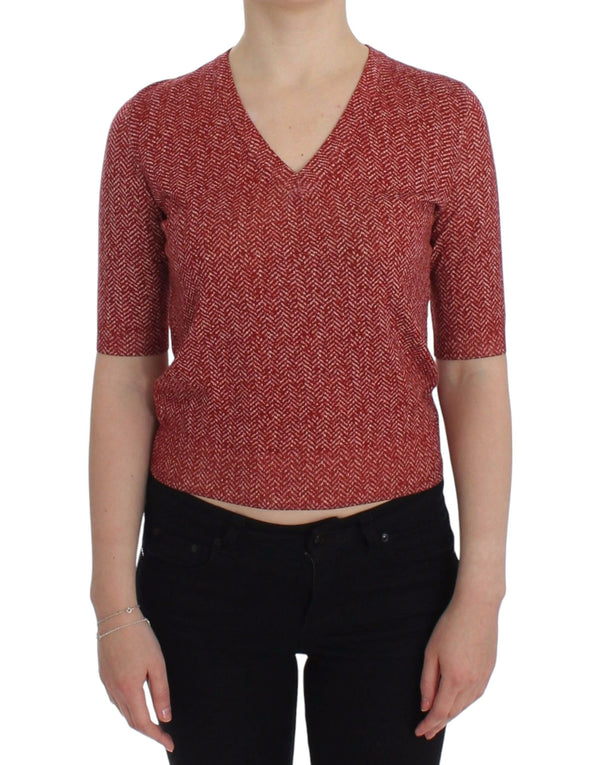 Μαγευτικό κόκκινο πουλόβερ με λαιμό