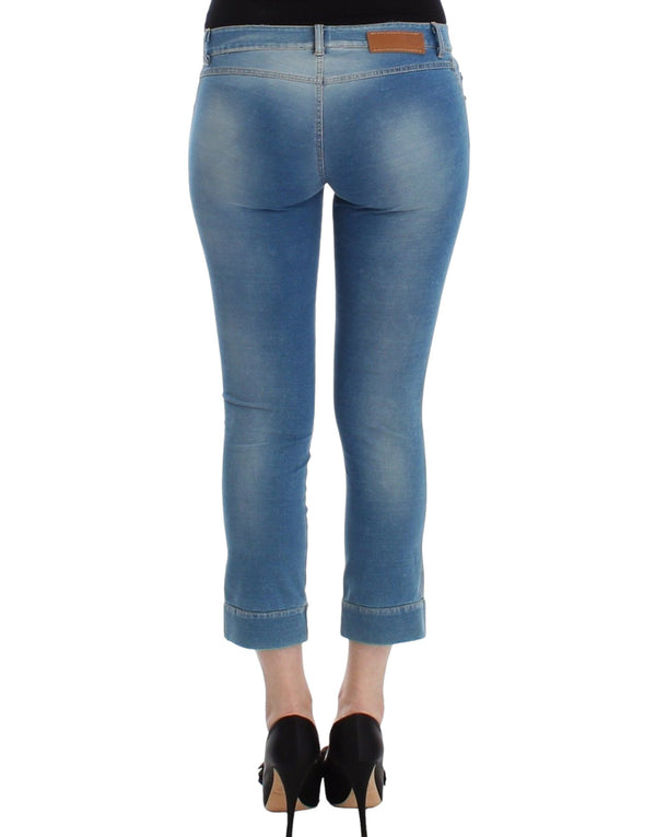 Chic Blue Capri Jeans für elegante Sommer