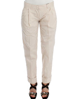 Pantalon chino beige chic - élégance redéfinie