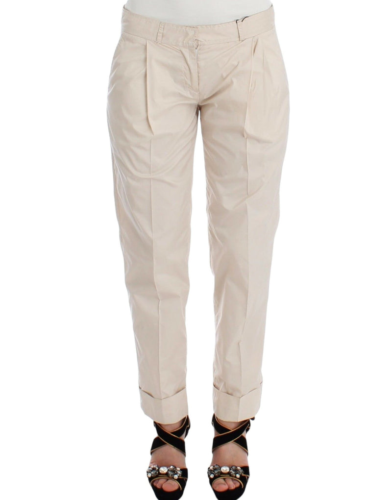 Pantalon chino beige chic - élégance redéfinie