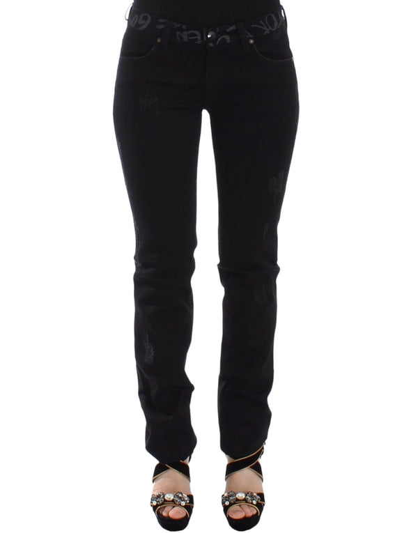 Jeans chic negros delgados