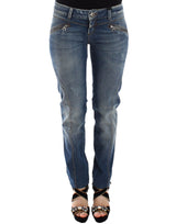 Chic Slim-Fit Blue Denim Jeans