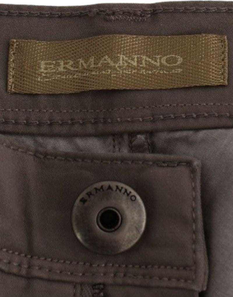 Jeans ajustados de taupe elegante para estilo elevado