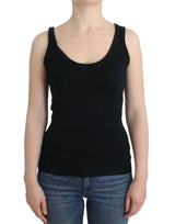 Elegante top in mun essere in maglia nera