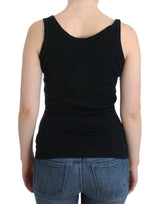 Elegante top in mun essere in maglia nera