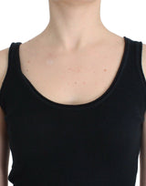 Elegante top in mun essere in maglia nera