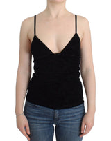 Eleganter schwarzer Cami Dessous Top