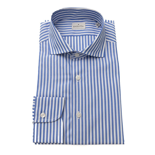 Elegante camicia in cotone azzurro - MEDIO FIT