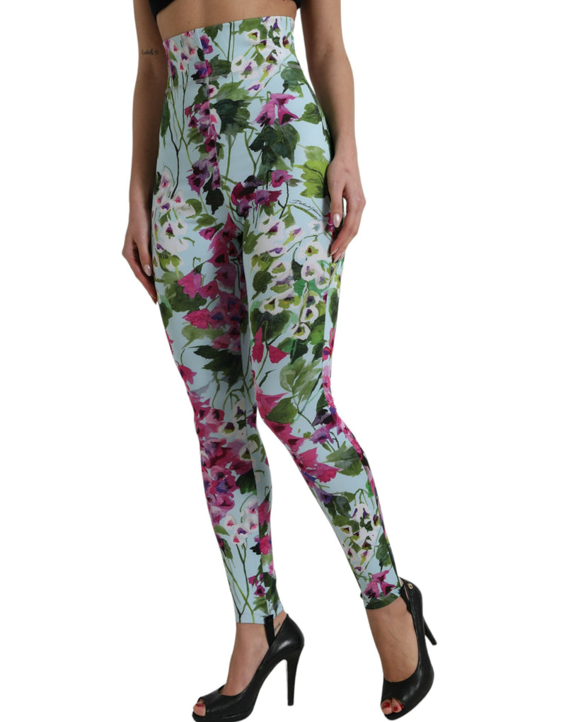 Κομψό Floral High-Fise Leggings παντελόνια