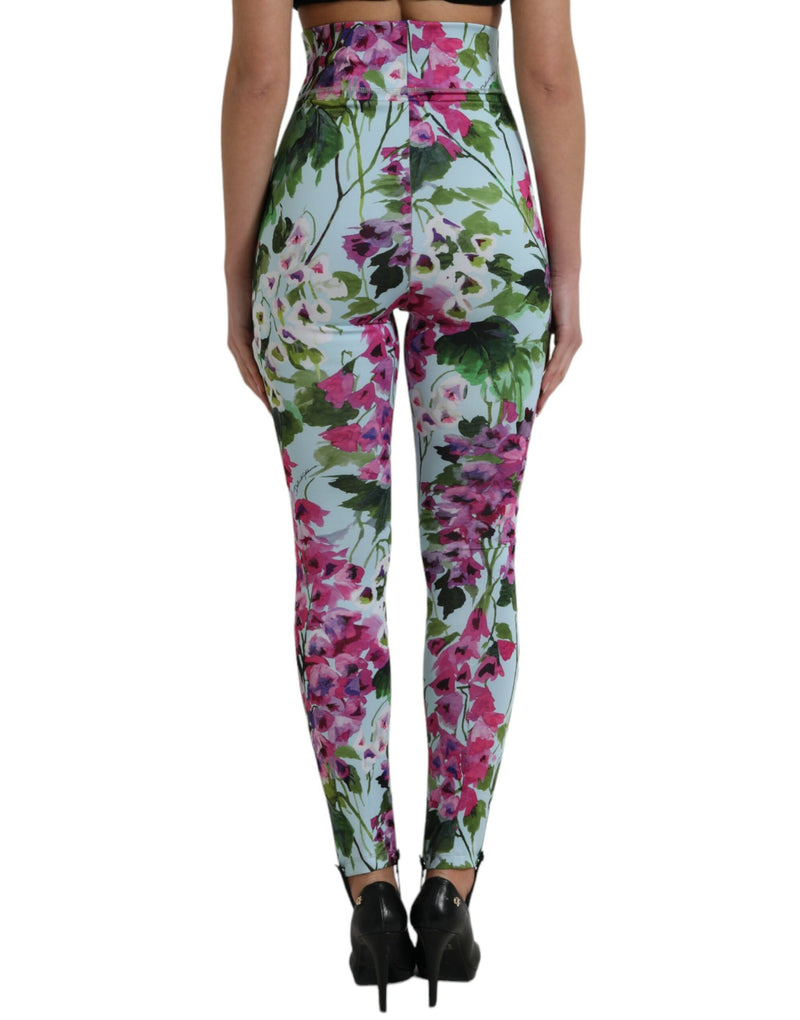 Pantalon de leggings de grande hauteur floral élégant