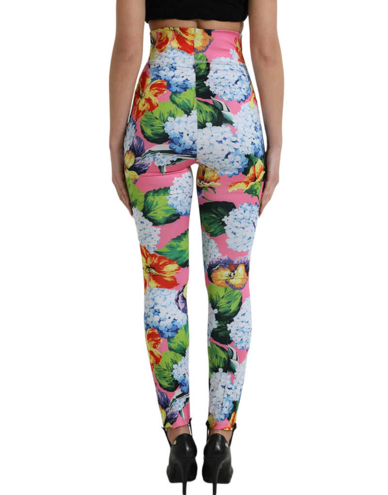 Leggings à taille haute florale exquise