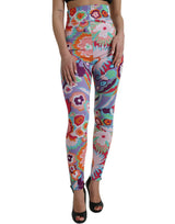 Bezaubernde Blumendruck mit hoher T-T-Leggings