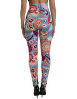 Leggings de cintura alta de impresión floral encantadores