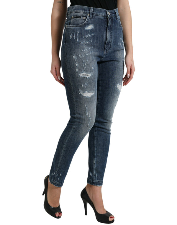 Elegante Hochtaille Dehnungs -Jeans