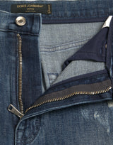 Eleganti jeans in denim ad est di vita eleganti