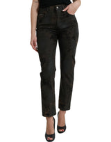 Schicker Freund mittlerer Taille Stretch Jeans