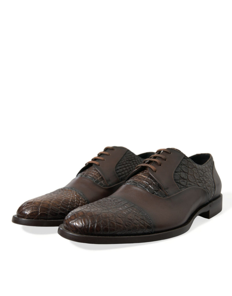 Elegante strukturierte Leder -Oxford -Kleiderschuhe