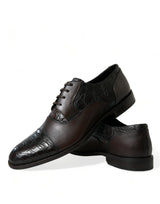 Elegantes zapatos de vestir de derby formal marrón marrón