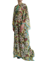 Robe maxi élégante en soie florale