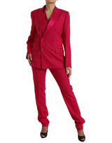 Elegant Red Slim Fit 3 Piece Martini Costume