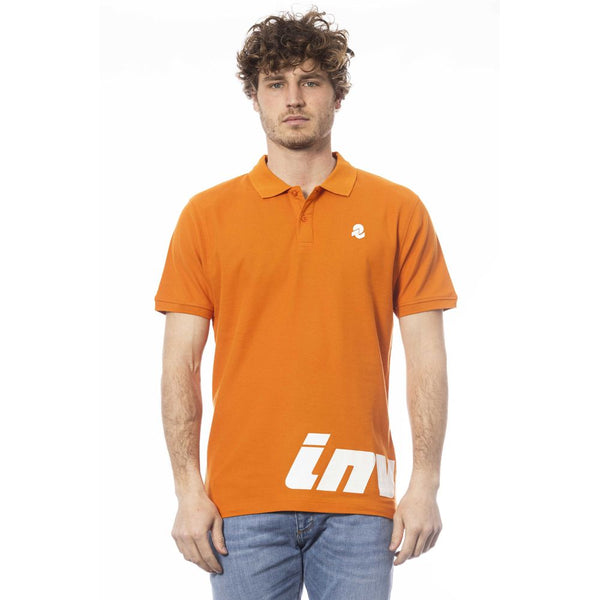 Élégant polo à manches courtes orange pour hommes