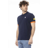 Chic Blue Short Sleeve Polo πουκάμισο