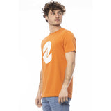 T-shirt à l'équipage du logo orange