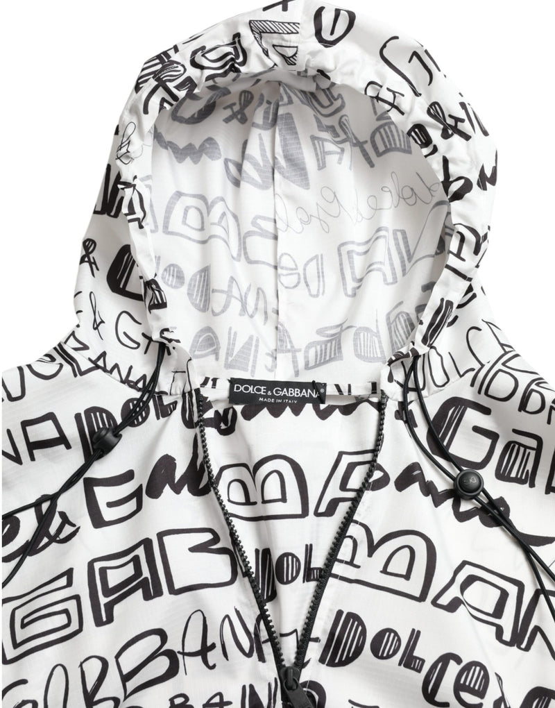 Chic Hooded Logo Print Blouson T -Shirt