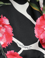 Elegante blusa de blusa floral recortada