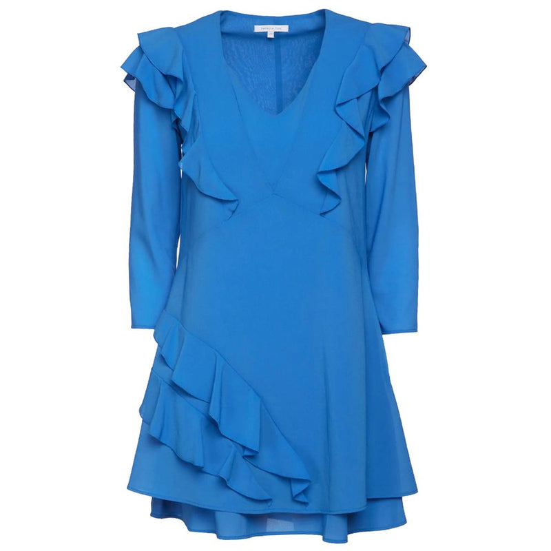 Elegantes hellblaues Mini -Kleid