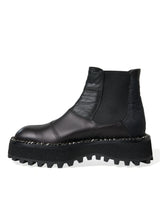 Elegante schwarze Chelsea-Slip-on-Stiefel