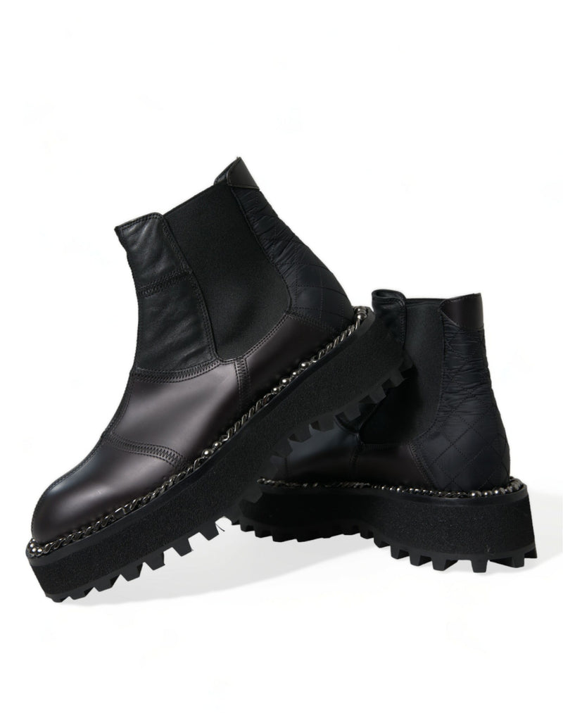 Elegante schwarze Chelsea-Slip-on-Stiefel