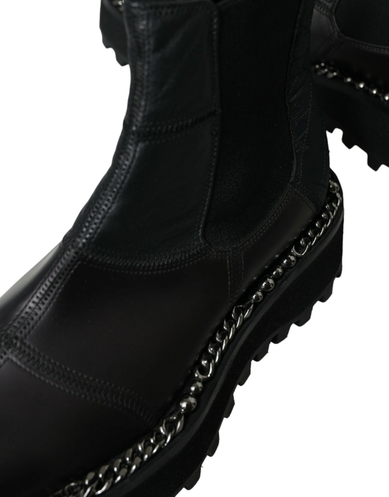 Elegante schwarze Chelsea-Slip-on-Stiefel