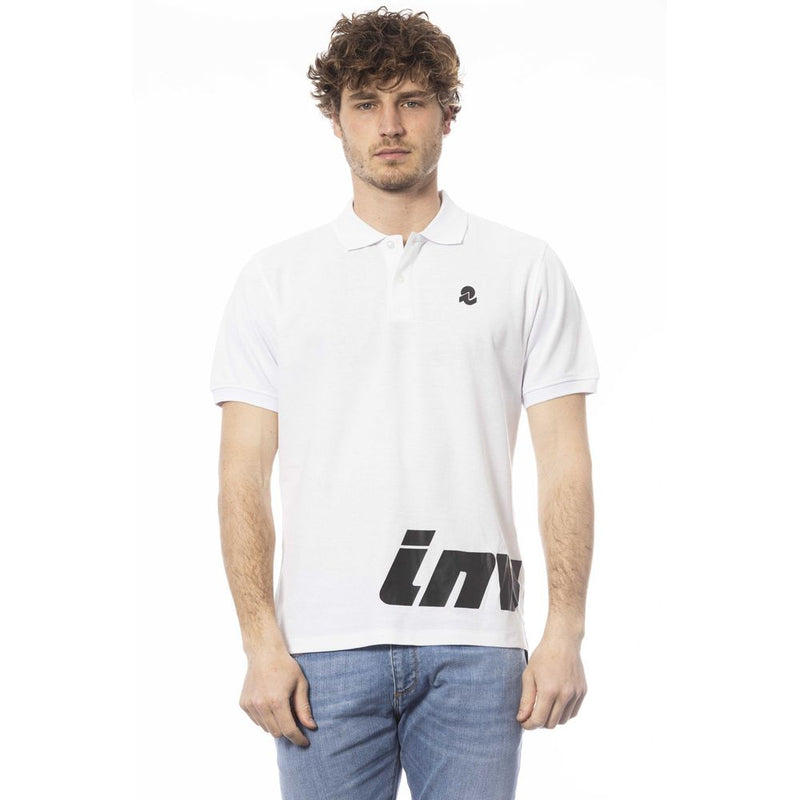 Polo en coton blanc élégant avec logo poitrine