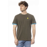 Invicta Cotton Crew Hals T -Shirt in Grün