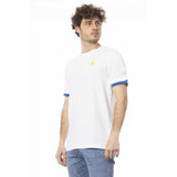 Élégant t-shirt à cou de coton blanc