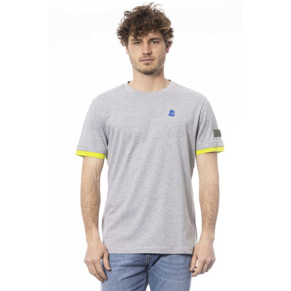 Tee del logo classico di Grey Crew Neck