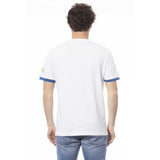 Élégant t-shirt à cou de coton blanc