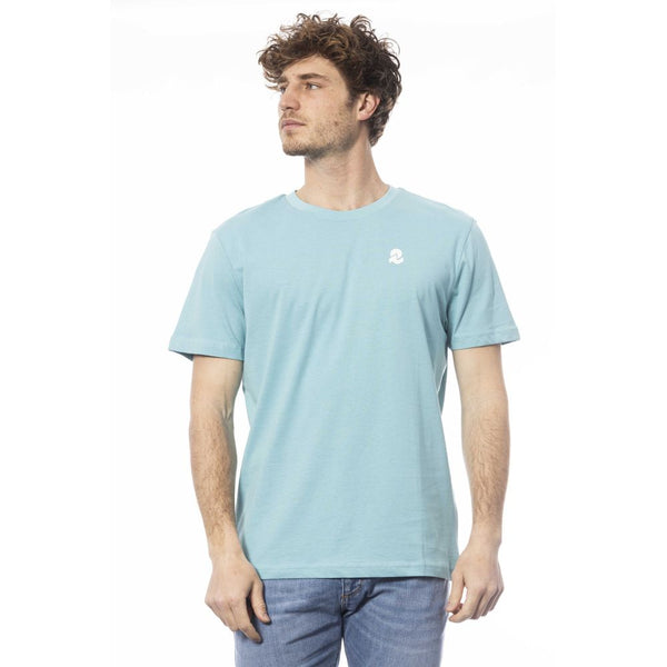 Chic Light Blue Crew Logo Tee