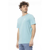 Chic Light Blue Crew Logo Tee