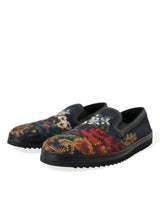 Mocassins floraux multicolores élégants