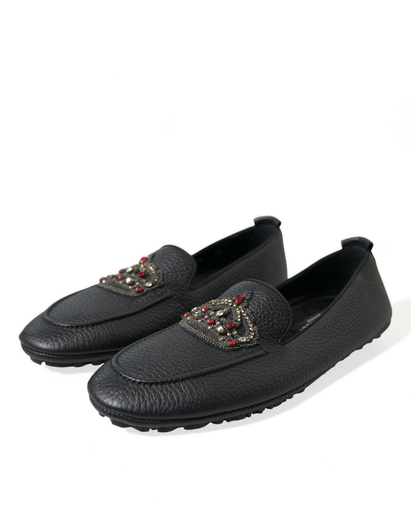 Dazzling Crystal-Embellished Loafers