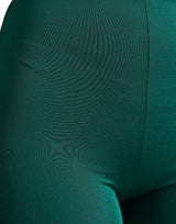 Grüne Hochtailler -Designer -Leggings