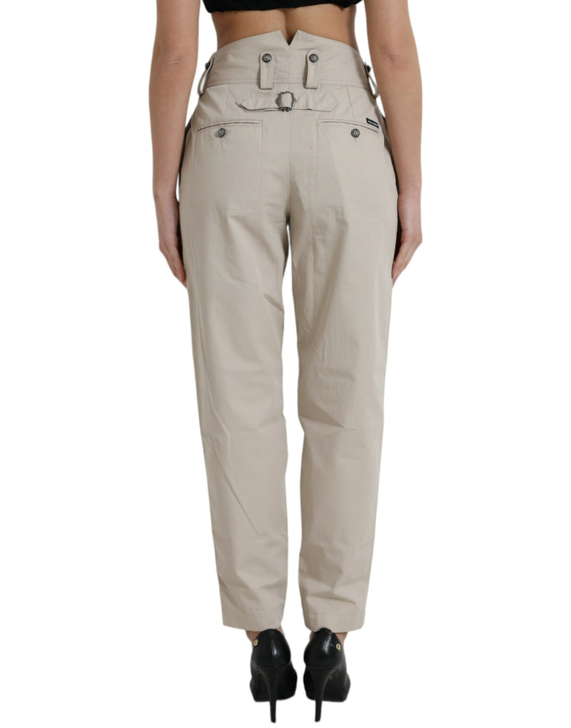 Pantalon de mode conique à taille haute - Beige