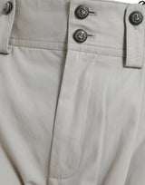 Pantalon de mode conique à taille haute - Beige