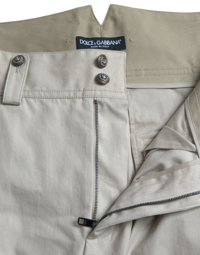 Pantaloni di moda conici a vita alta - beige