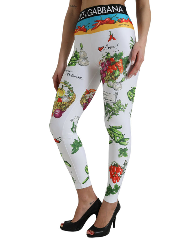 Elegante hohe Taille gedruckte Leggings