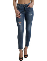 Chic Mid Taille Stretch Denim Jeans